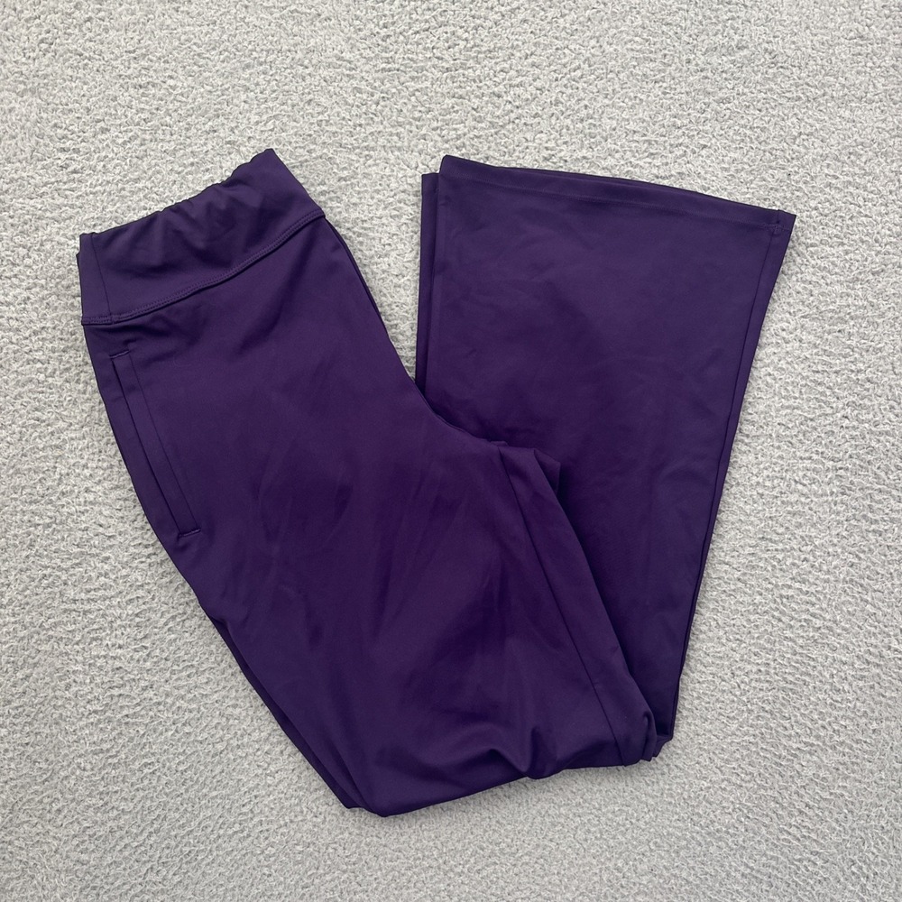 NWT Halara Flex DayStretch Mid Rise Side Zipper Pocket Work Flare Pants Large